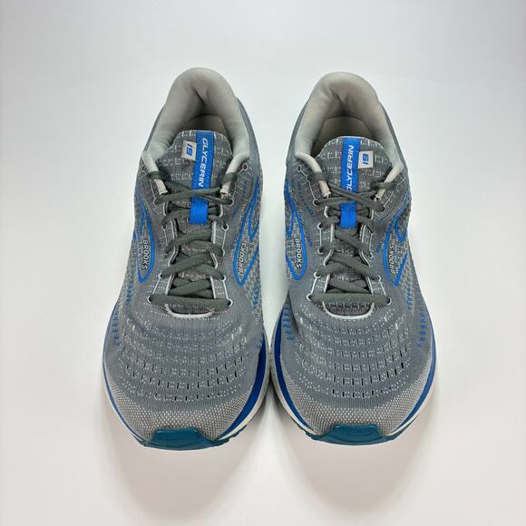 Brooks Glycerin 19 Blue Gray Running Shoes Lace Up 1103562E095 Men's Size 12 2E - Picture 3 of 10